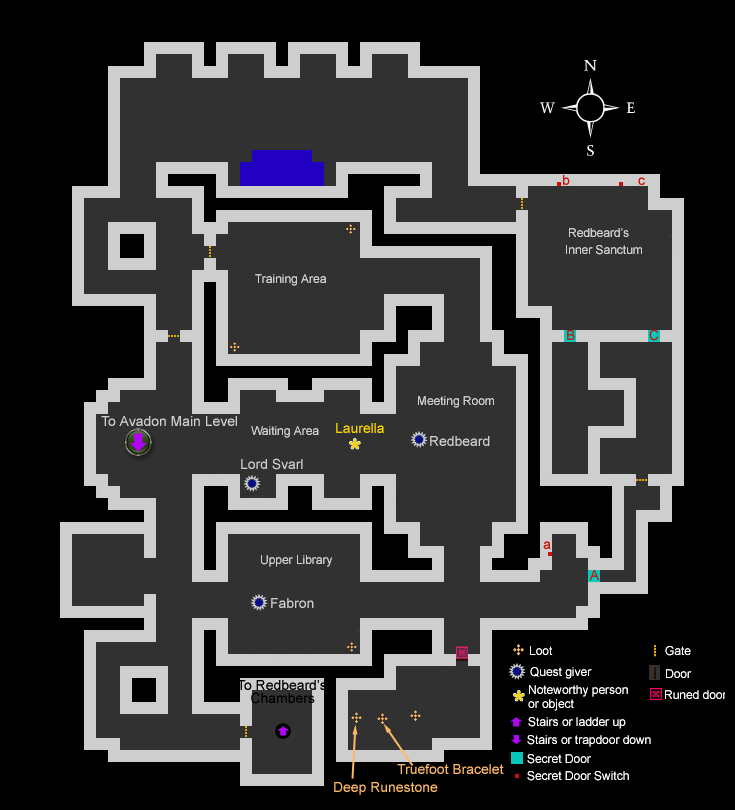 map of Redbeard's Tower