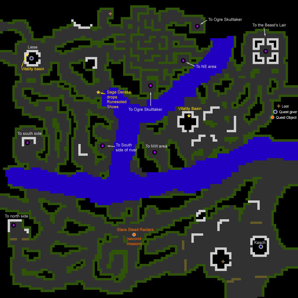 Map of the Beast's Woods