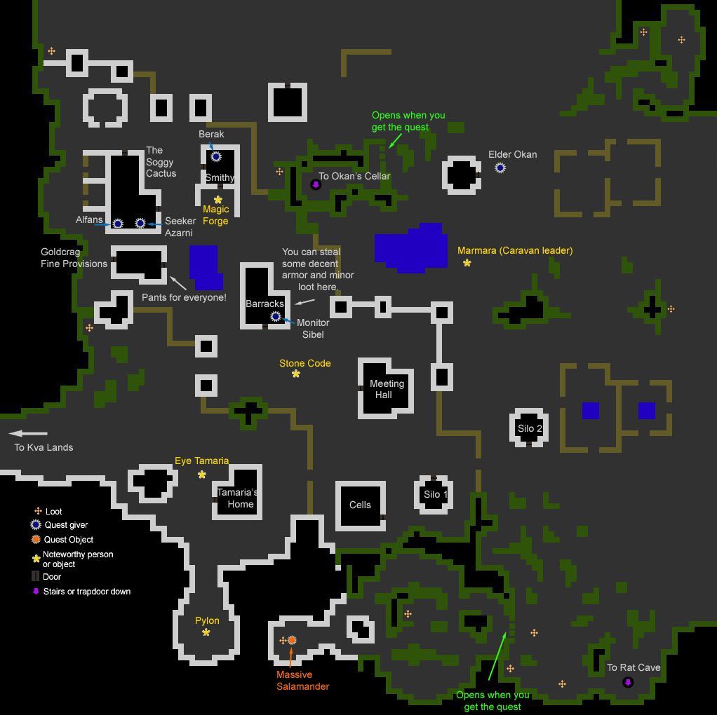 Map of Goldcrag