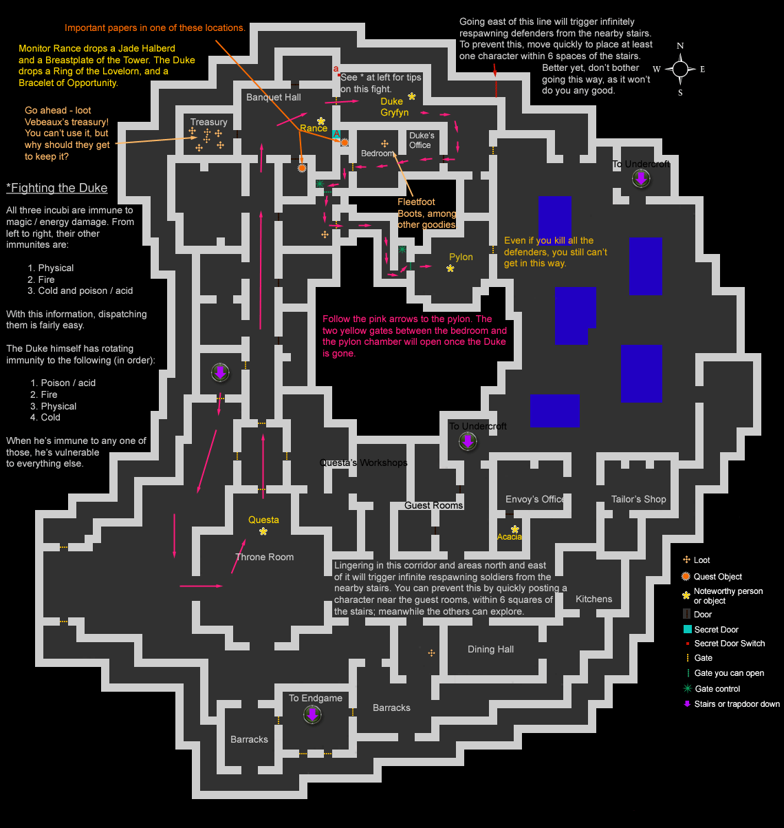 Map of Castle Vebeaux