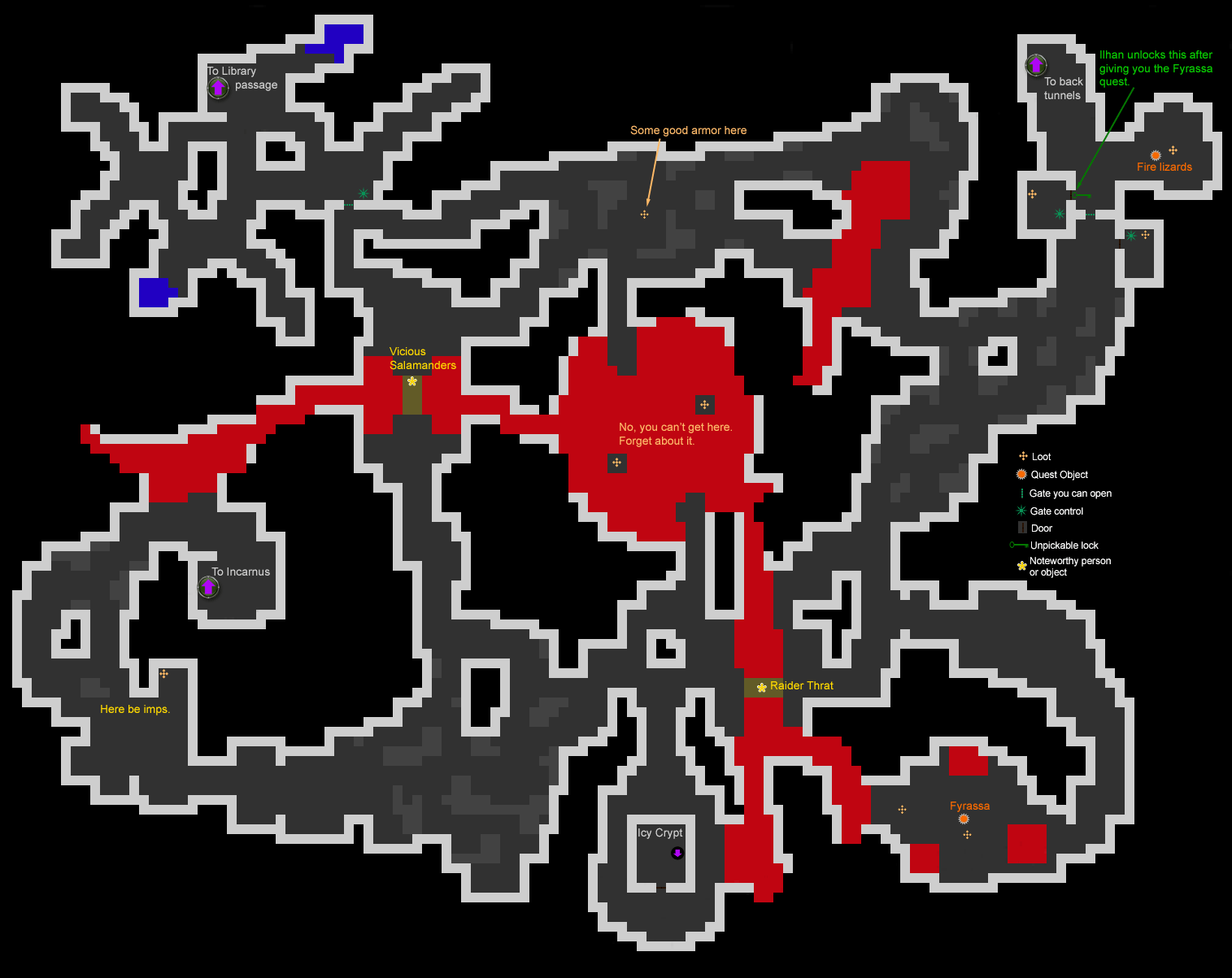 Map of Zhethron's Aerie
